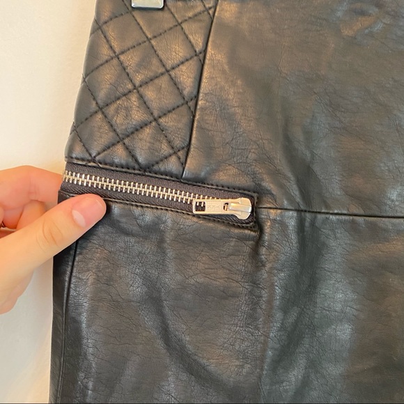 SAM EDELMAN leather mini skirt - Picture 3 of 5